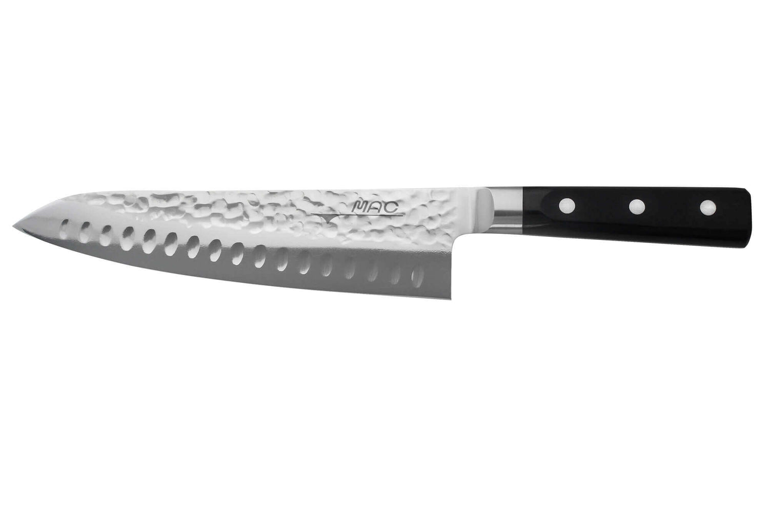 Couteau de chef japonais MAC HP Series alvéolé et martelé 20cm