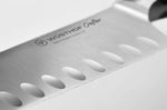 Couteau santoku alvéolé Wüsthof Crafter forgé 17cm en chêne fumé