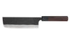 Couteau nakiri japonais artisanal Nao Yamamoto Damas AS brut de forge 16,5cm