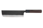 Couteau nakiri japonais artisanal Nao Yamamoto Damas AS brut de forge 16,5cm