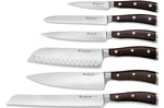 Bloc couteaux Wüsthof Ikon en frêne - 6 couteaux forgés