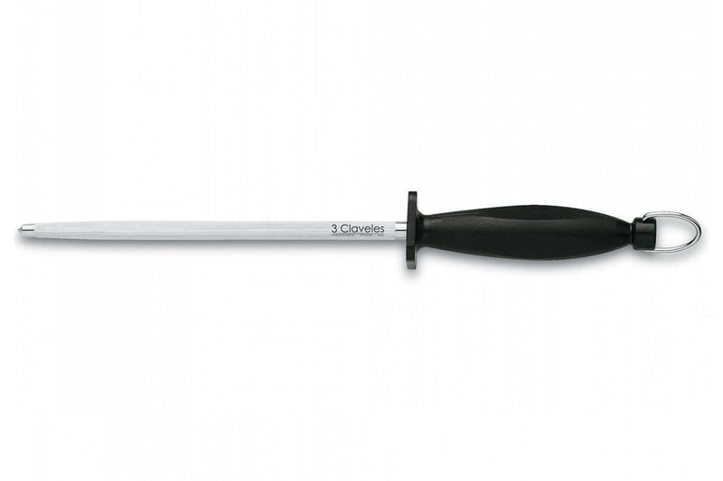 Fusil à aiguiser 3 Claveles mèche ronde 20cm grain standard