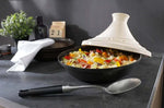 Plat à tajine Staub 20cm en fonte émaillée avec couvercle crème compatible induction