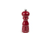 Moulin à sel manuel Peugeot Paris U'Select en bois laqué rouge - 18 cm