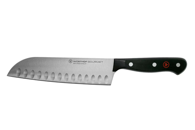 Couteau santoku Wüsthof Gourmet lame alvéolée 17cm