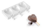Moule à glaces en silicone Silikomart Mini Heart - 3 empreintes