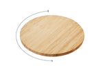 Plateau tournant Point Virgule en bambou 35cm