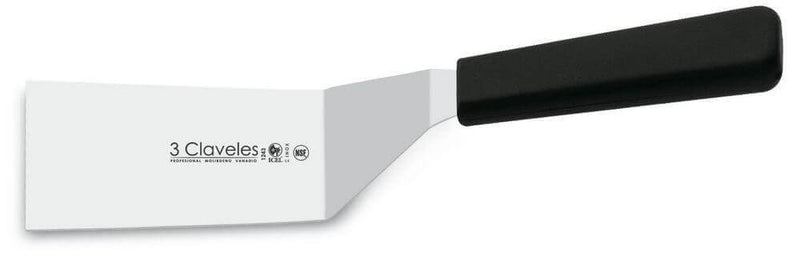 Spatule coudée rectangulaire 3 Claveles lame 10cm