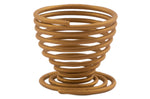 Coquetier spirale Point-Virgule Wire or