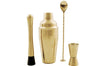 Coffret cocktail Point Virgule 4 accessoires en inox doré