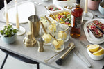 Coffret cocktail Point Virgule 4 accessoires en inox doré