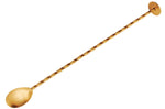 Cuillère à cocktail Point Virgule 26,5cm en inox doré
