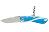 Couteau pliant Wichard Aquaterra 10156 manche bleu avec tire-bouchon