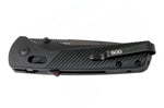 Couteau pliant SOG Flash At Blackout SGFLASHSBK manche en FRN noir 11,6cm