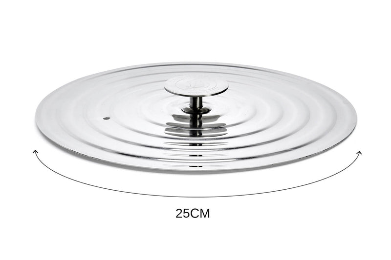 Couvercle universel en inox De Buyer pour poêles - 20-24cm