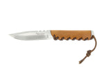 Couteau Wildsteer Baby Wild BWI0101 lame 9cm manche cuir gold + étui en cuir assorti