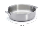 Sauteuse droite De Buyer Alchimy Loqy amovible en inox 18/10 multicouches - 24cm
