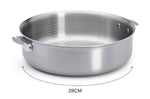 Sauteuse droite De Buyer Alchimy Loqy amovible en inox 18/10 multicouches - 28cm