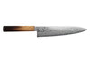 Couteau de chef japonais artisanal Yoshihiro ZAD lame damassée 21cm