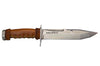 Couteau de chasse Wildsteer Kangal KAN0102 forgé lame tanto 17,5cm manche cuir + étui en cuir