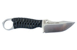 Couteau Wildsteer Karlican KAR0113 lame 7,6cm manche paracorde noir + étui Kydex