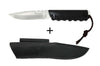 Couteau Wildsteer Baby Wild BWI0103 lame 9cm manche cuir noir + étui en cuir assorti