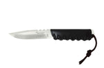 Couteau Wildsteer Baby Wild BWI0103 lame 9cm manche cuir noir + étui en cuir assorti