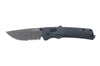 Couteau pliant SOG Flash At Grey SGFLASHSGR semi-denté manche en nylon/fibres de verre gris 11,6cm