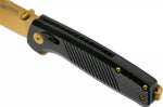 Couteau pliant SOG Terminus XR LTE GOLD SGTM1033 lame dorée manche G10/carbone 10,8cm noir