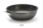 Sauteuse bombée De Buyer Choc Extrême Loqy amovible en fonte d'aluminium - 24cm