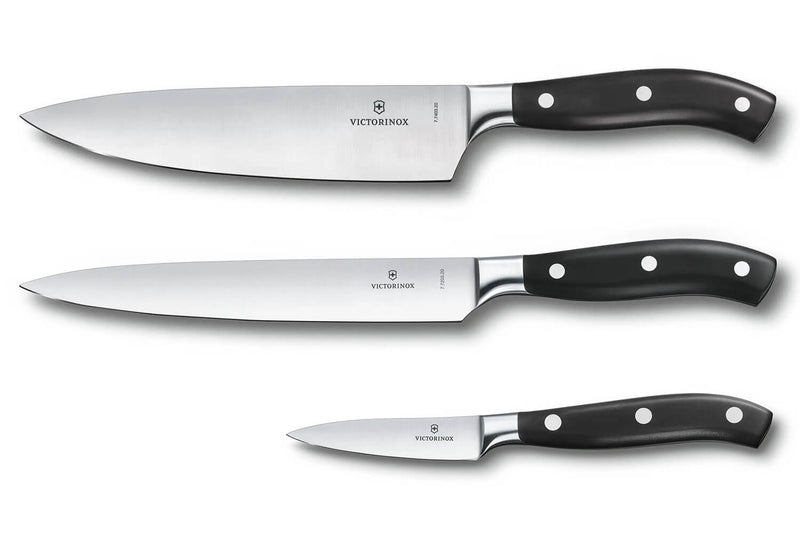 Coffret de 3 couteaux de cuisine forgés Victorinox Grand Maître