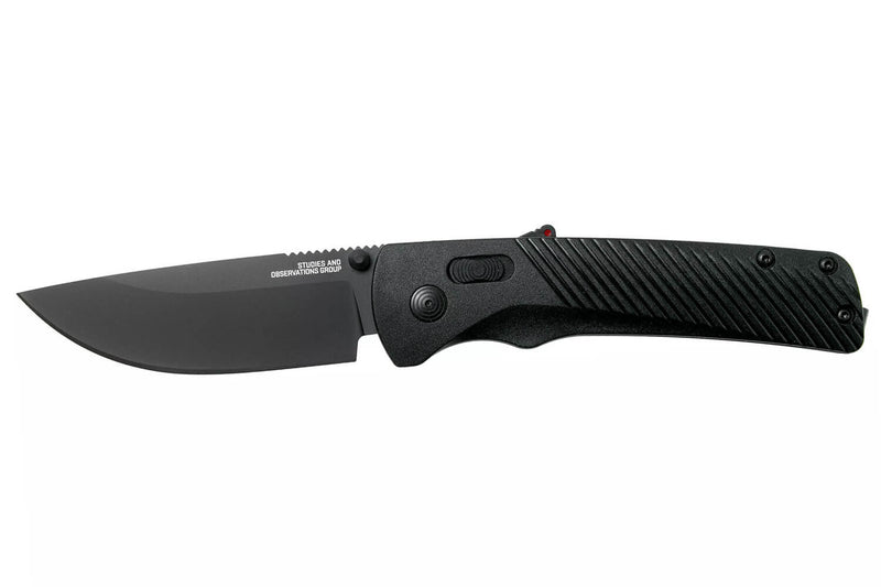 Couteau pliant SOG Flash At Blackout SGFLASHBK manche en nylon/fibres de verre noir 11,6cm