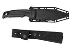 Couteau SOG Recondo FX SGRECONDOFXSBK lame dentée 11,7cm manche en caoutchouc noir + étui