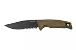 Couteau SOG Recondo FX SGRECONDOFXSFDE lame semi-dentée 11,7cm manche en caoutchouc désert + étui