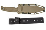 Couteau SOG Recondo FX SGRECONDOFXSFDE lame semi-dentée 11,7cm manche en caoutchouc désert + étui