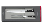 Coffret Victorinox Grand Maître couteau à découper + fourchette à viande forgés