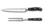 Coffret Victorinox Grand Maître couteau à découper + fourchette à viande forgés