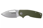 Couteau pliant SOG STOUT FLK SGSTOUTGR manche en acier inox/G10 olive 9,6cm