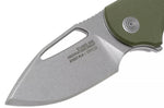Couteau pliant SOG STOUT FLK SGSTOUTGR manche en acier inox/G10 olive 9,6cm