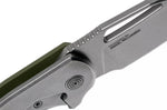 Couteau pliant SOG STOUT FLK SGSTOUTGR manche en acier inox/G10 olive 9,6cm