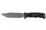 Couteau SOG Seal Pup SGM37N lame semi-dentée 12cm manche en nylon/fibres de verre noir + étui