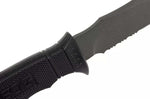Couteau SOG Seal Pup SGM37N lame semi-dentée 12cm manche en nylon/fibres de verre noir + étui