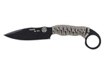 Couteau Wildsteer Talim TAL3114 lame noire 9,7cm manche paracorde urban camo + étui Kydex