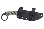 Couteau Wildsteer Talim TAL3114 lame noire 9,7cm manche paracorde urban camo + étui Kydex