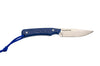 Couteau Wildsteer Troll TRO0108 lame 8,5cm manche tactiprène bleu + étui en Kydex