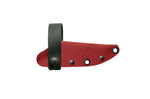 Couteau Wildsteer Troll TRO3104 lame noire 8,5cm manche tactiprène rouge + étui en Kydex