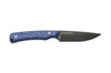 Couteau Wildsteer Troll TRO3108 lame noire 8,5cm manche tactiprène bleu + étui en Kydex