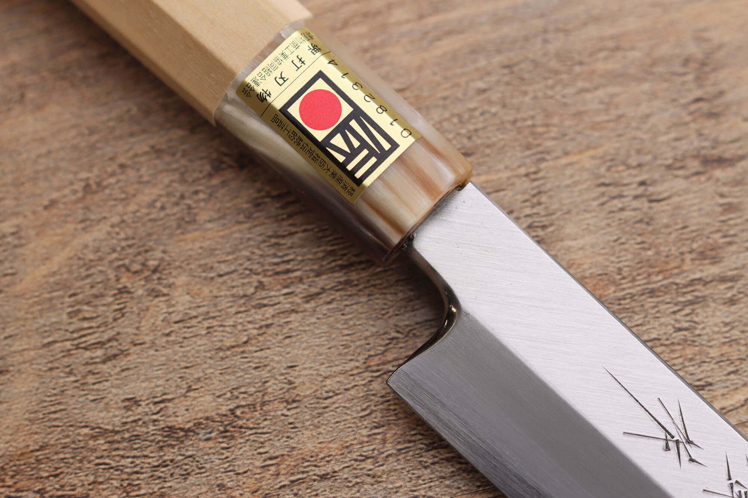 Couteau yanagiba kiritsuke 24cm japonais artisanal Kasahara Shigehiro forgé par Yoshikazu Ikeda