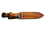 Couteau de chasse Wildsteer X Wild XW0101 lame 16cm manche cuir gold + étui en cuir