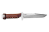 Couteau de chasse Wildsteer X Wild XW0102 lame 16cm manche cuir marron + étui en cuir